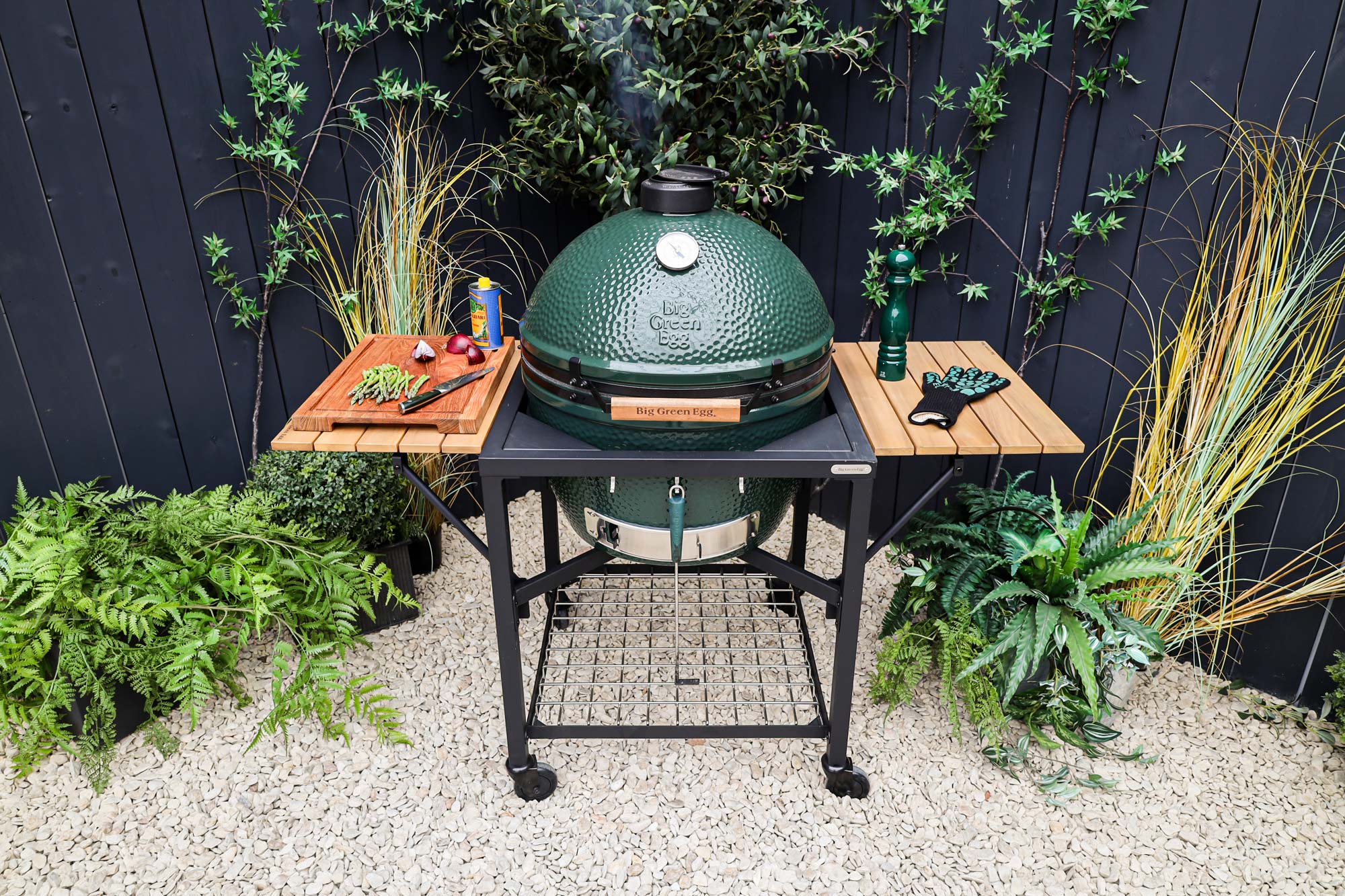 MODULAR NEST + ACACIA FOLDABLE SHELVES | Bases & Shelves | Big Green Egg