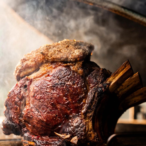 Roasted Rib of Beef with a Bone Marrow Gravy