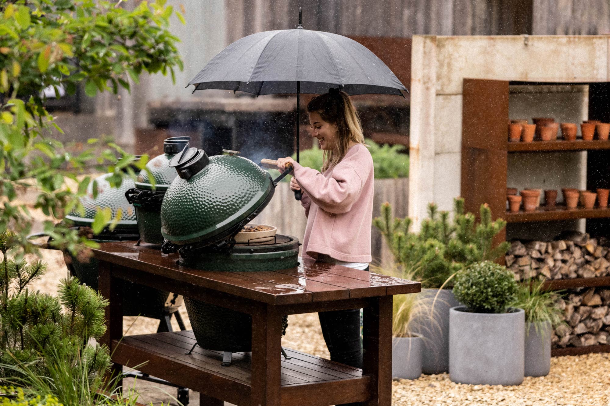 Large Big Green Egg | Kamado charcoal barbecue | Made in 1974