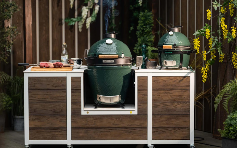 Big Green Egg 50th Outdoor Cooking Island | EO Kitchens | Outdoor kitchen isalnd