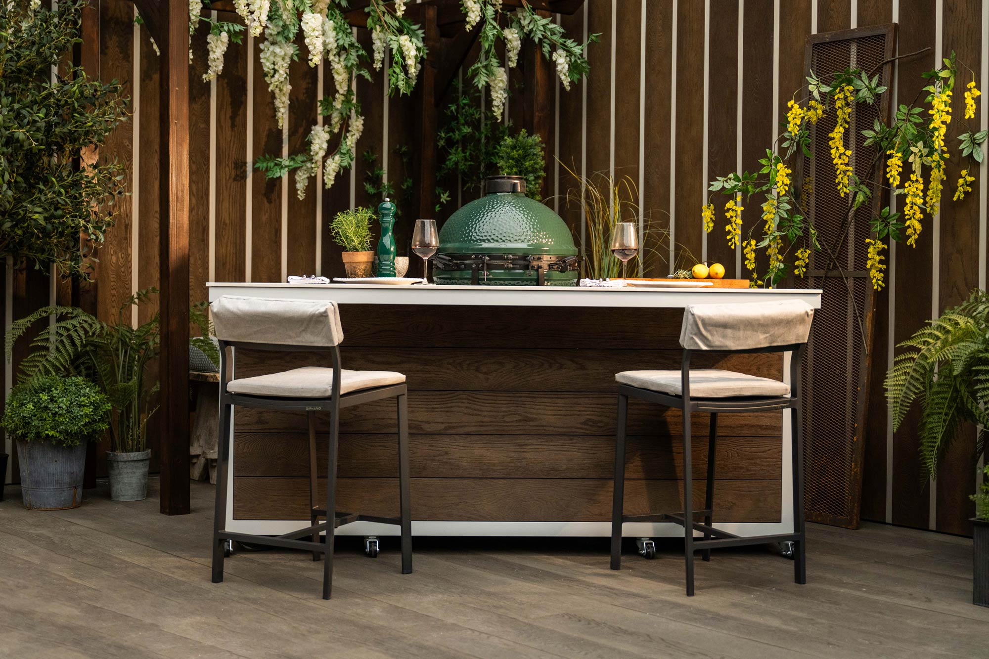 Big Green Egg 50th Outdoor Cooking Island | EO Kitchens | Outdoor kitchen isalnd