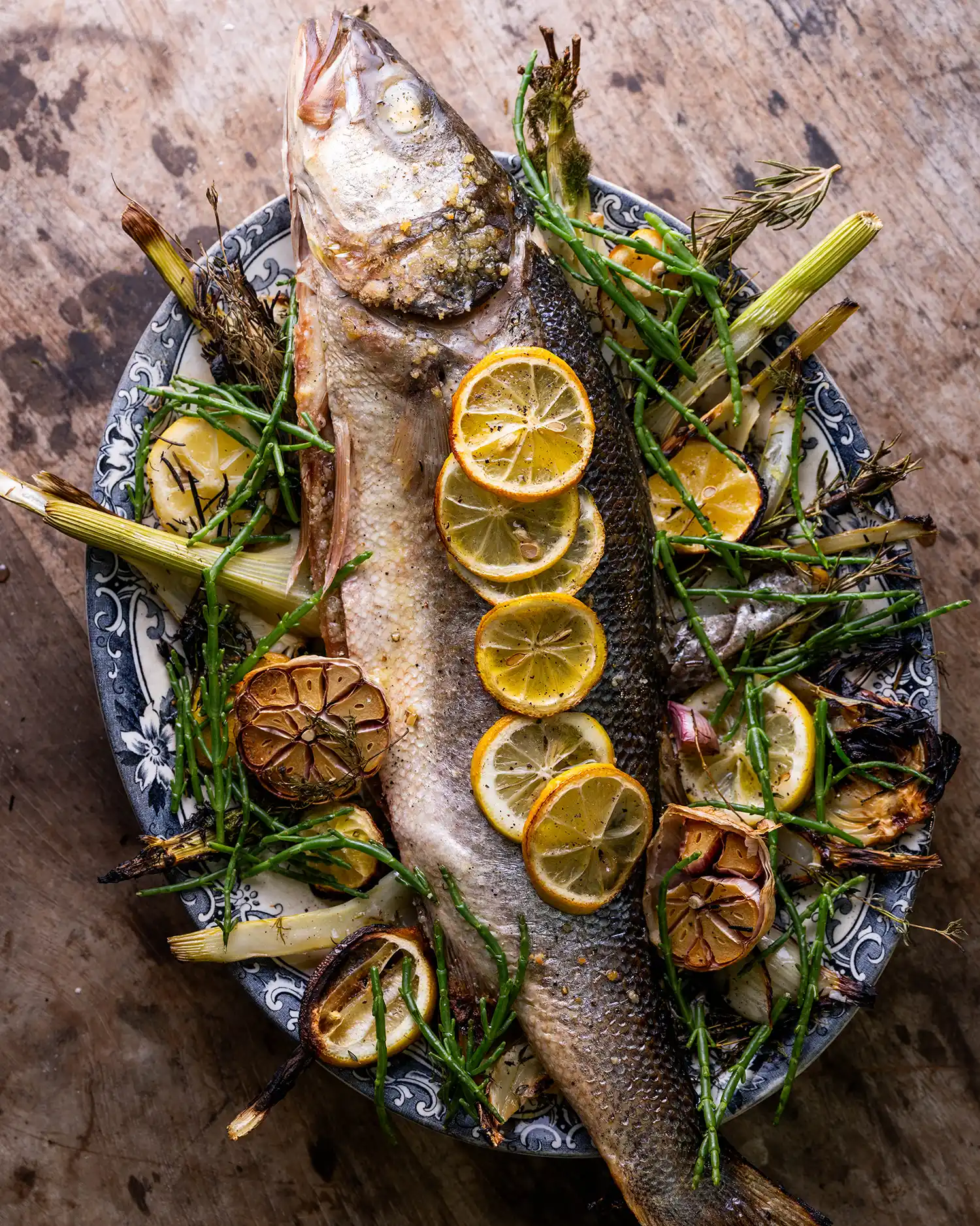 BAKED SEA BASS WITH LEMON AND FENNEL | Tom Aikens | 50 Recipes 50th Anniversary | Big Green Egg