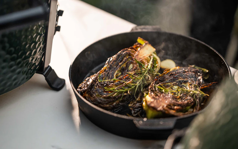 GRILLED HISPI CABBAGE with GREMOLATA | Tom Aikens | 50 Recipes 50th Anniversary | Big Green Egg