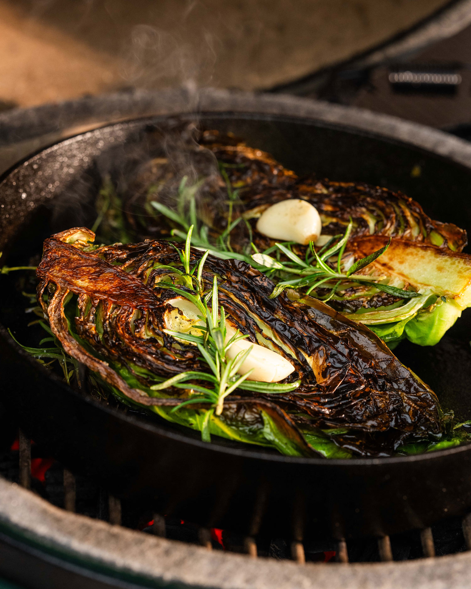 GRILLED HISPI CABBAGE with GREMOLATA  | Tom Aikens | 50 Recipes 50th Anniversary | Big Green Egg
