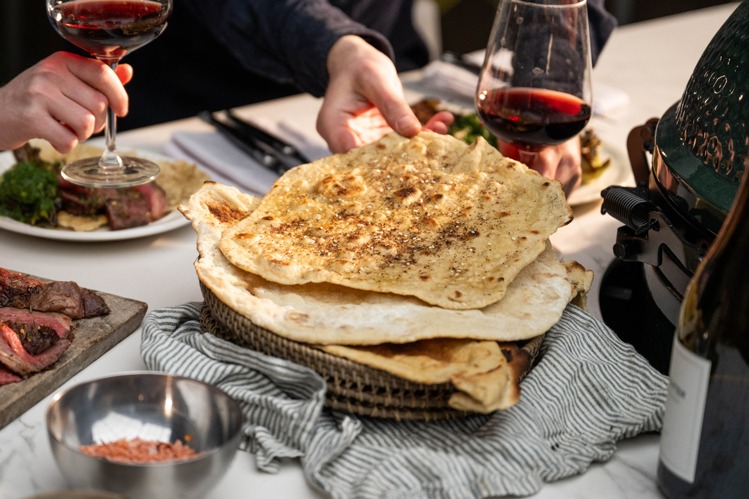 SPICED FLATBREADS  | Tom Aikens | 50 Recipes 50th Anniversary | Big Green Egg