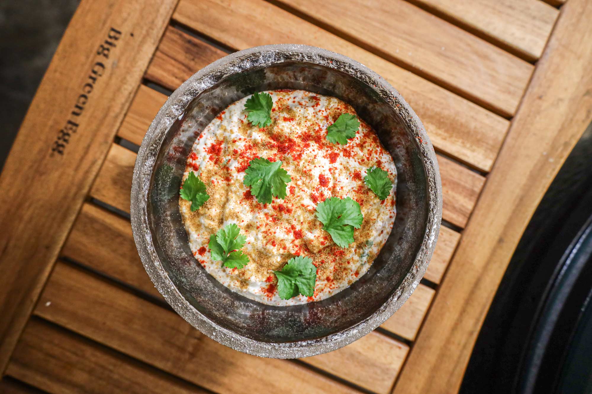 Burnt Aubergine Raita  | Karan Gokani 50 Recipes | Big Green Egg