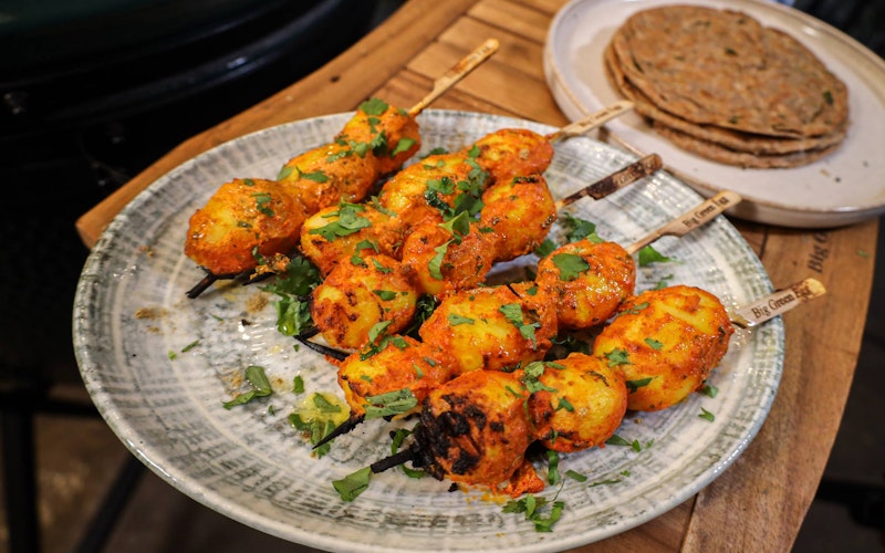 Chaat Masala Potatoes  | Karan Gokani 50 Recipes | Big Green Egg
