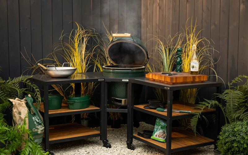 Corner Modular Nest | Ceramic Charcoal BBQs | Big Green Egg