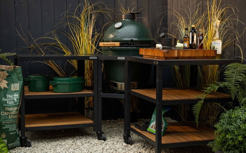 Corner Modular Nest | Ceramic Charcoal BBQs | Big Green Egg