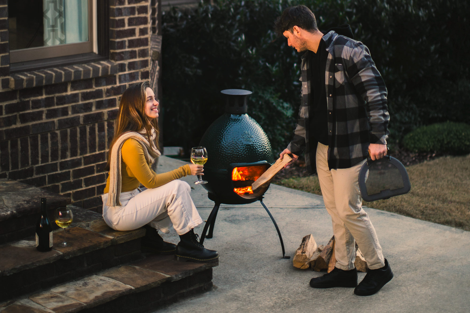 Big Green Egg Chiminea | Outdoor living