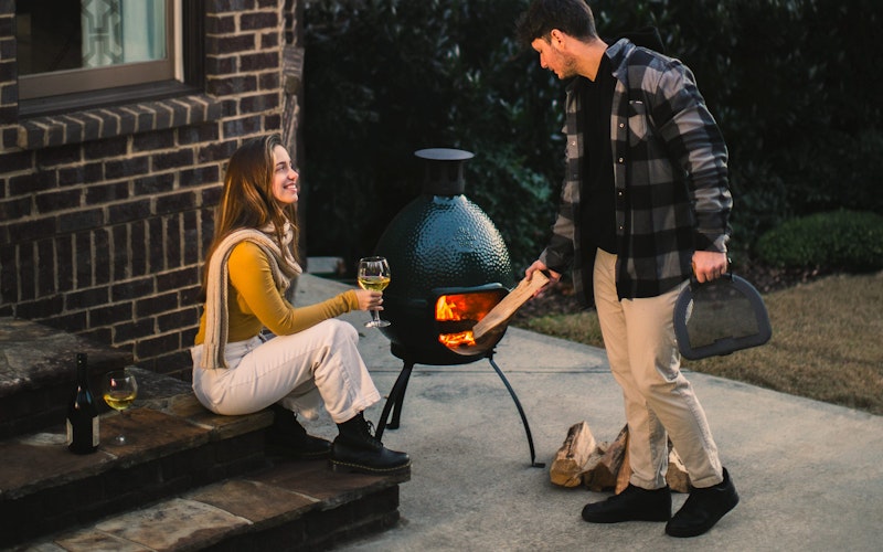 Big Green Egg Chiminea | Outdoor living