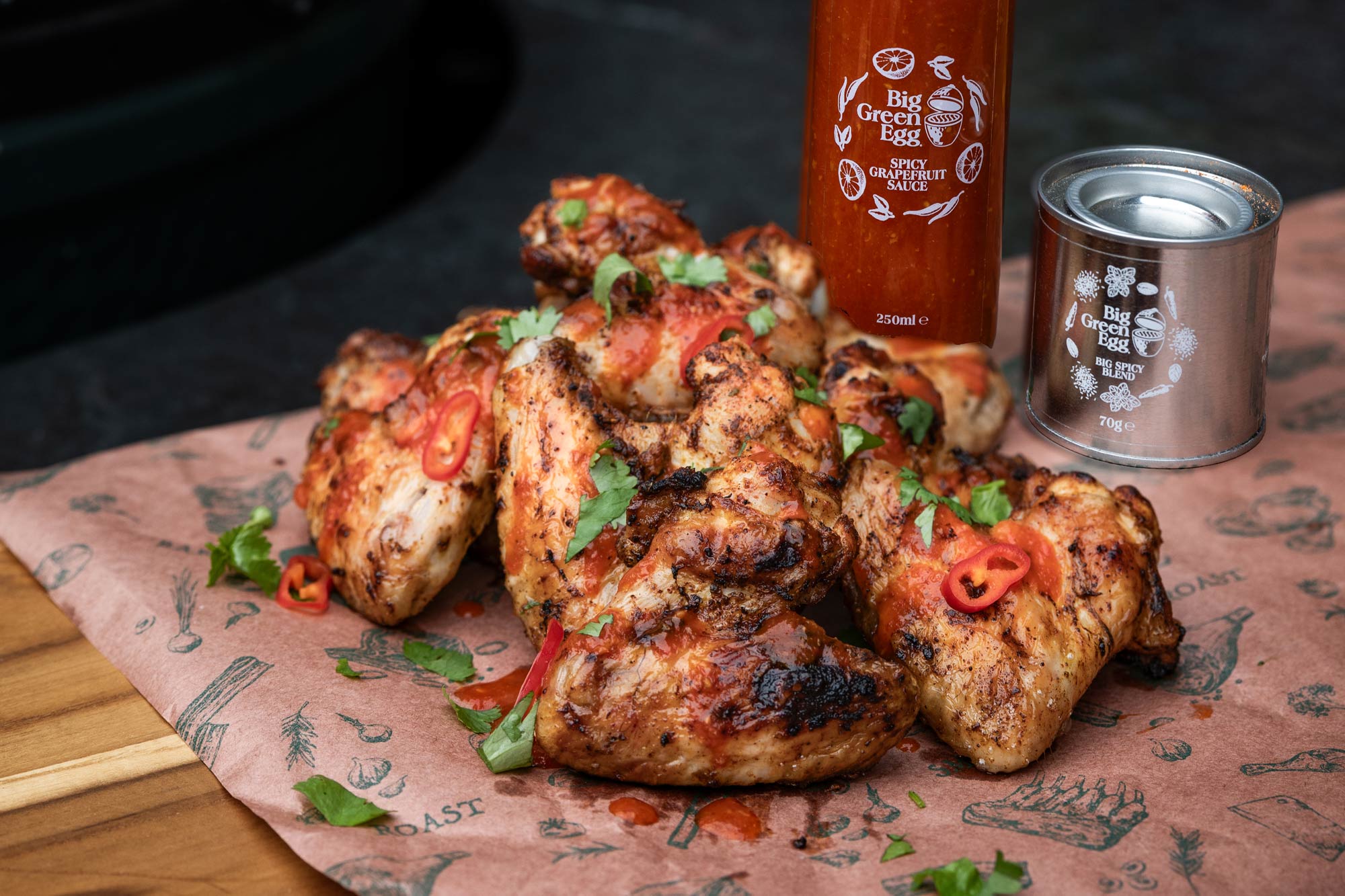 Chicken Wings with Big Green Egg Rub | roasting | Grilling | Chicken recipes | Big Green Egg