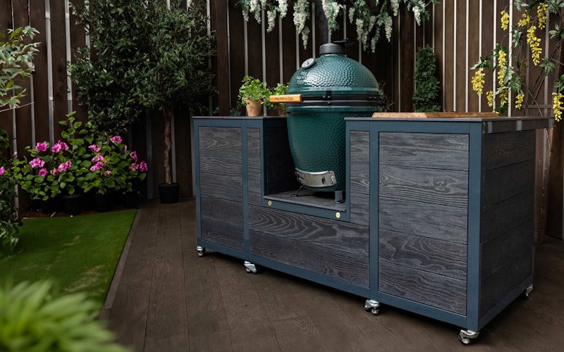 Outdoor Kitchen Island Laos Top with Antique Oak