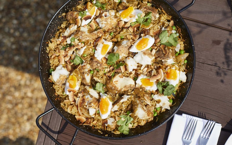 Matt Burgess | Smoked Cod, Curried Rice, Boiled Eggs |50 Recipes | Big Green Egg