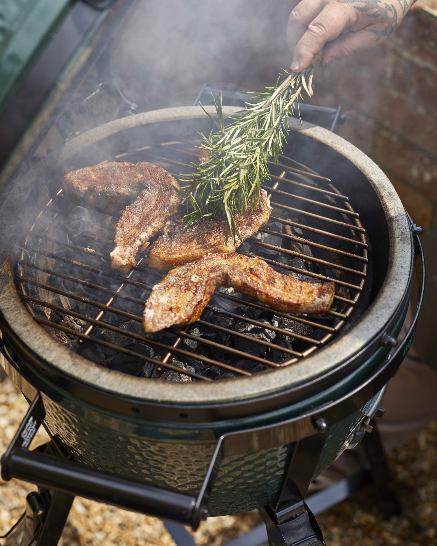 Matt Burgess | 50 Recipes | Salted Pork Salad With Blak Fire Dressing | Pork | Grilling recipes | Big Green Egg