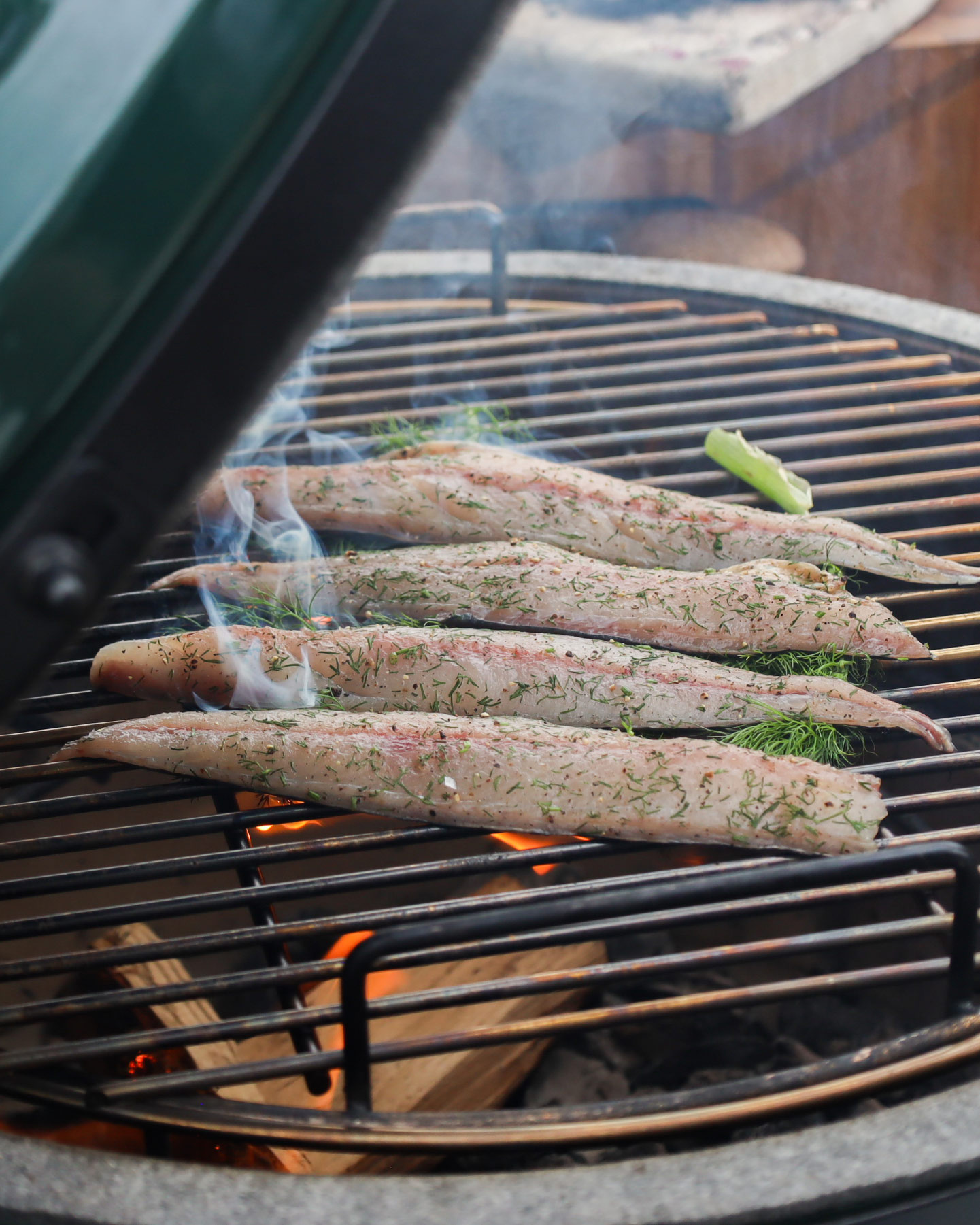 Ember-Roasted Beetroot, Hot-Smoked Mackerel, Horseradish and Dill | Gill Meller 50 Recipes | Veggie recipes | Grilling | Pan Cooking | Big Green Egg