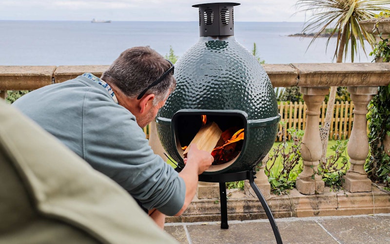 Big Green Egg Chiminea | Outdoor living