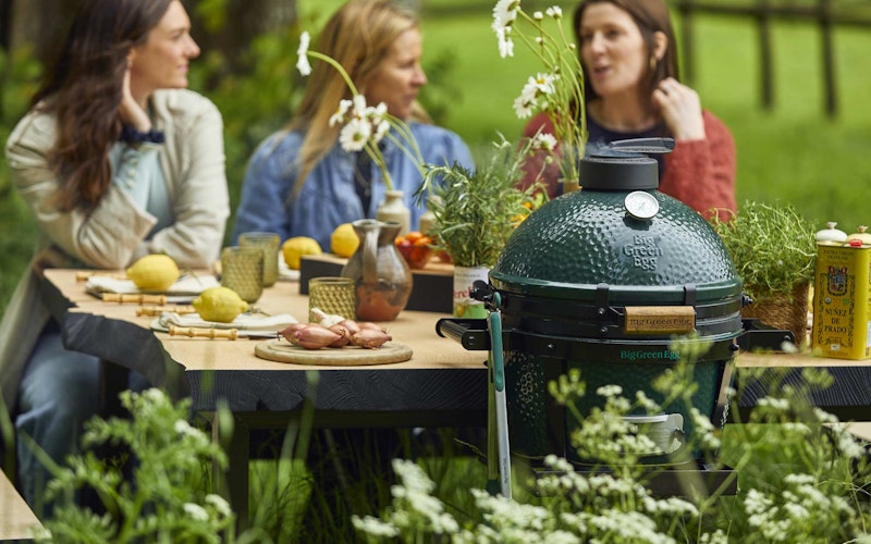 Handmade English Cedar Feasting Table | Tables and bases | Big Green Egg