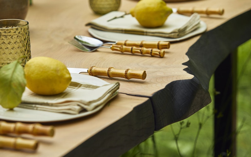 Handmade English Cedar Feasting Table | Tables and bases | Big Green Egg