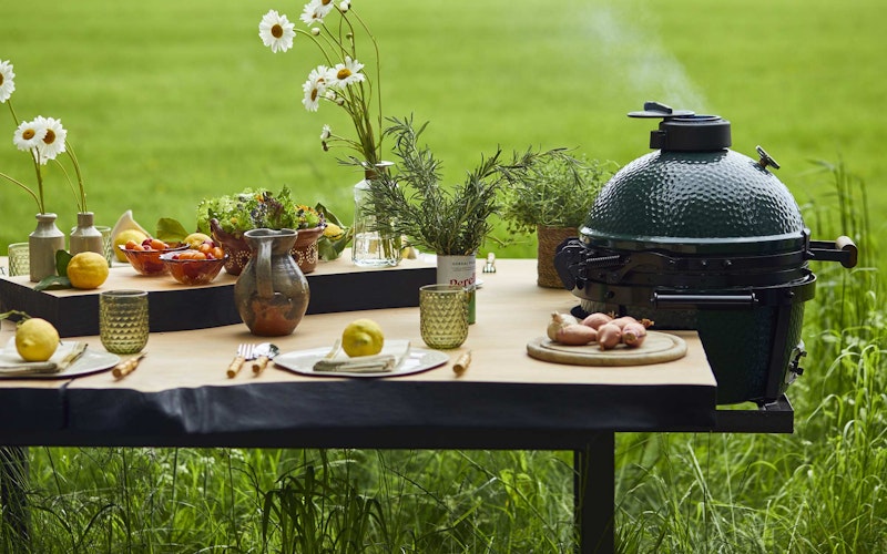 Handmade English Cedar Feasting Table | Tables and bases | Big Green Egg
