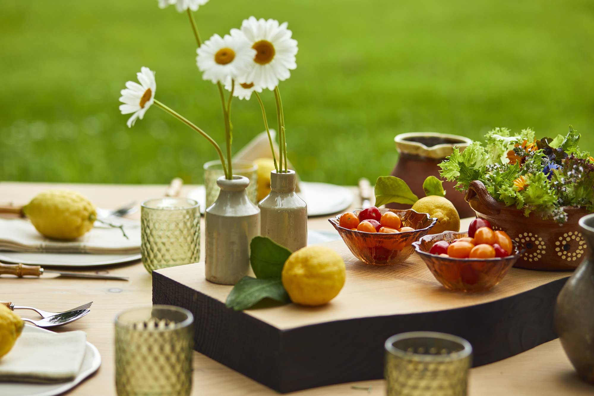 Handmade English Cedar Feasting Table | Tables and bases | Big Green Egg
