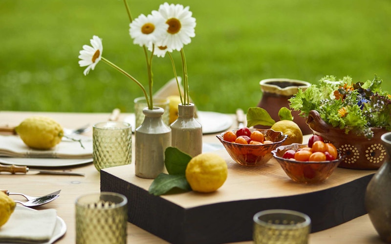 Handmade English Cedar Feasting Table | Tables and bases | Big Green Egg