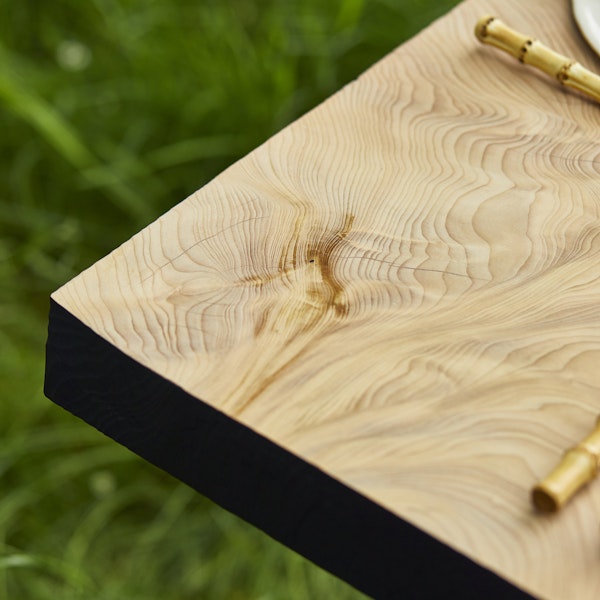 Handmade English Cedar Feasting Table | Tables and bases | Big Green Egg