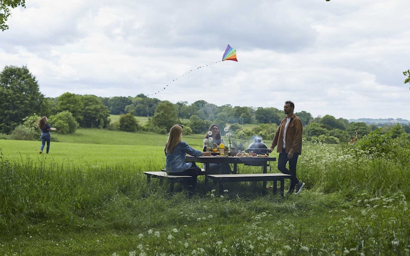 Handmade English Cedar Feasting Table | Tables and bases | Big Green Egg