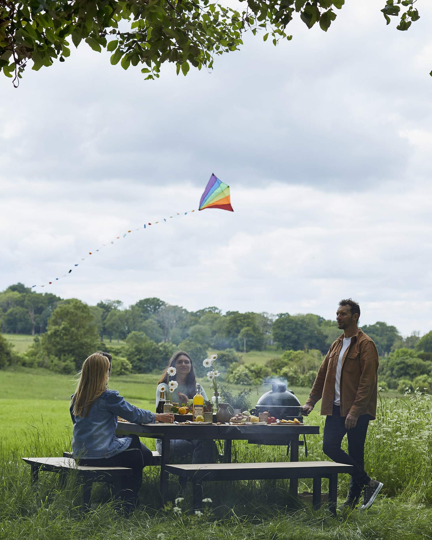 Handmade English Cedar Feasting Table | Tables and bases | Big Green Egg