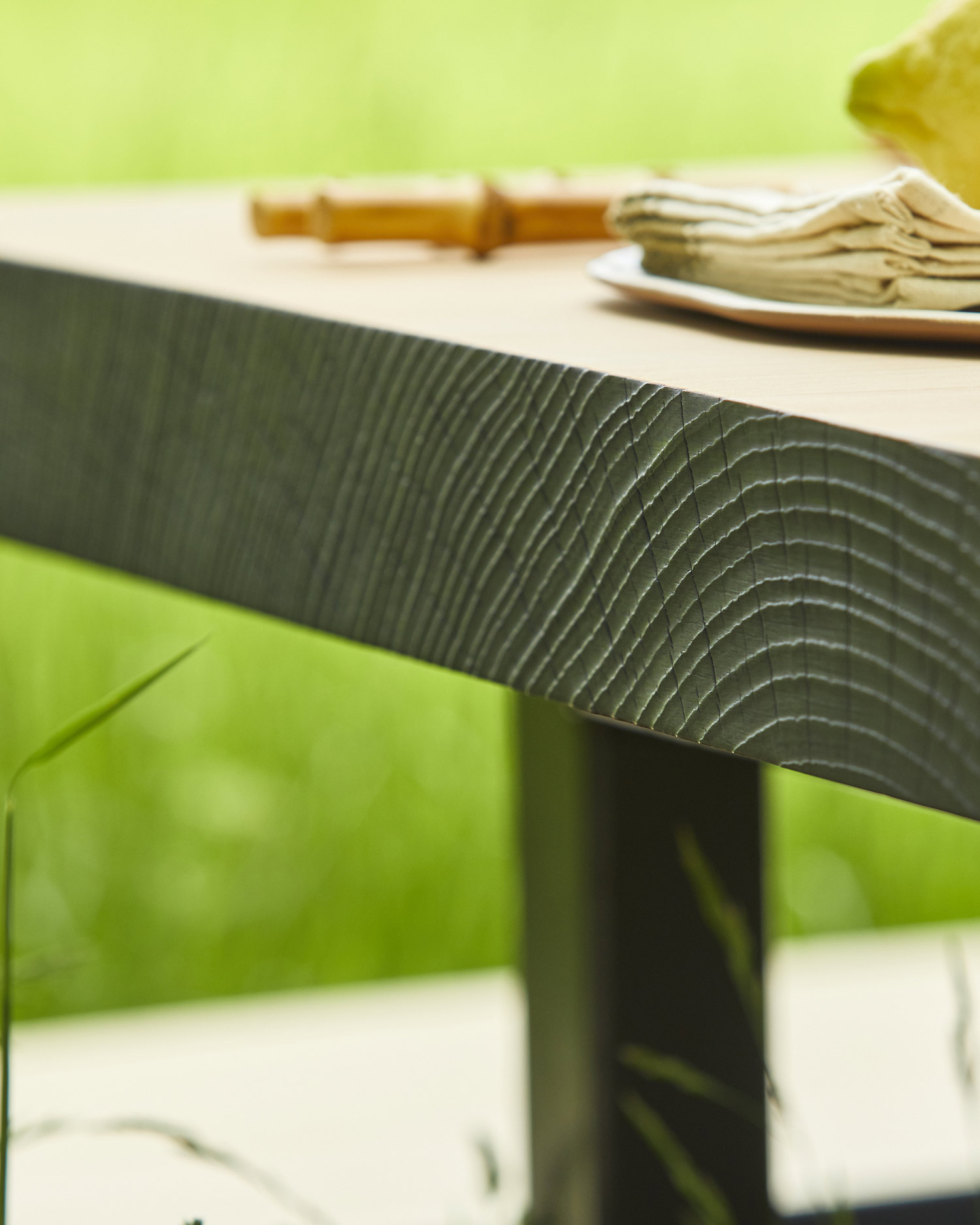 Handmade English Cedar Feasting Table | Tables and bases | Big Green Egg