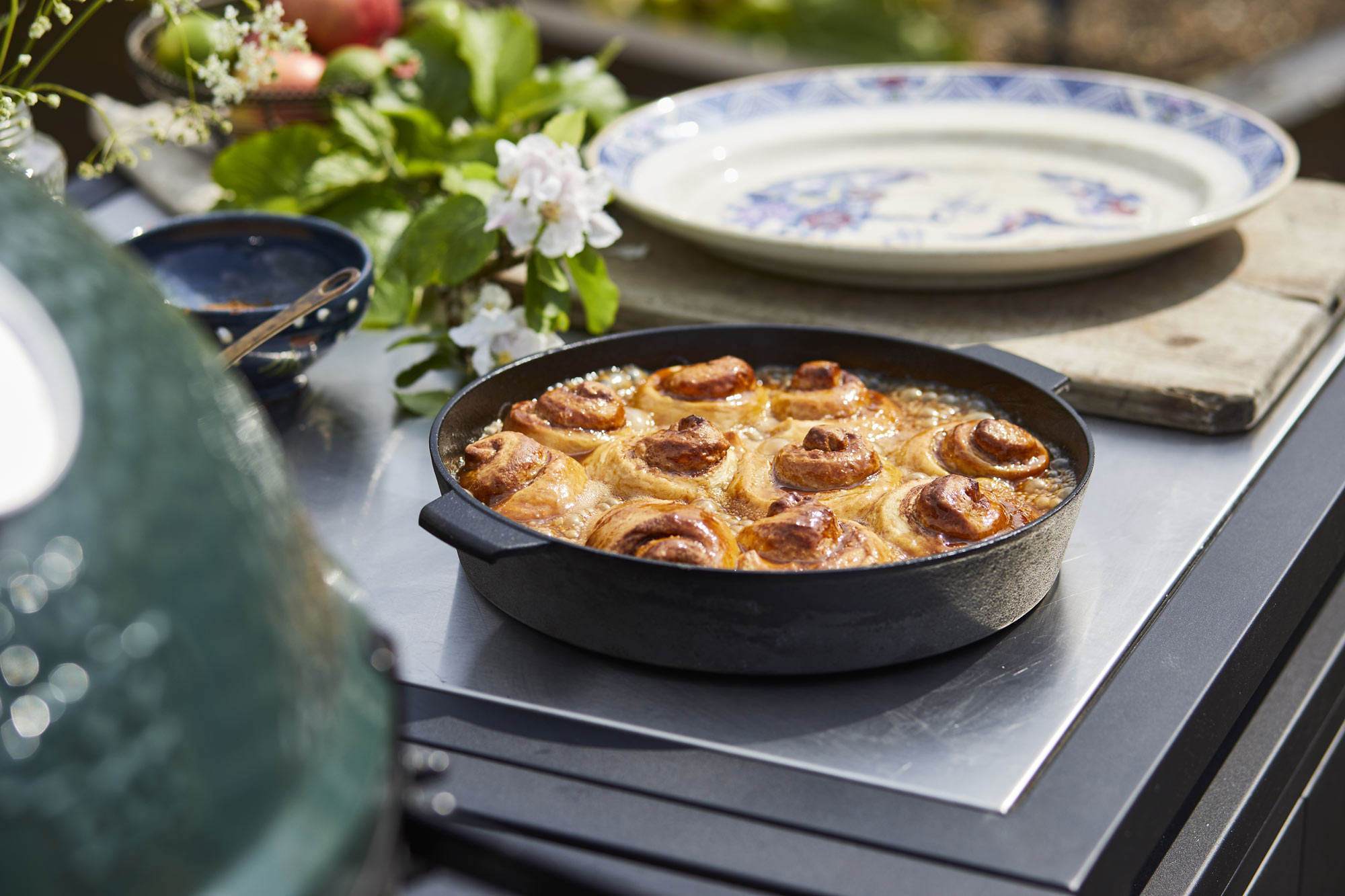 Cinnamon Buns & a warm Toffee Sauce | Tom Hamblet 50 Recipes | Baking | Sweet recipes | Big Green Egg