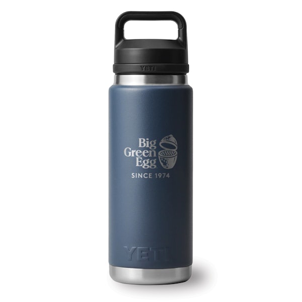 YETI X Big Green Egg - Rambler 26oz Chug Bottle in Navy