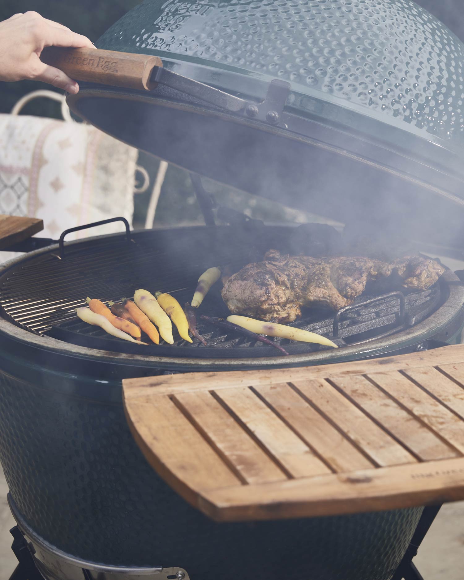 HARISSA LAMB LEG WITH CARROTS AND PICKLED BEETS | Goodwood 50 Recipes | Lamb recipes | Grilling | Roasting | Big Green Egg