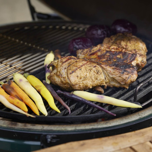 HARISSA LAMB LEG WITH CARROTS AND PICKLED BEETS | Goodwood 50 Recipes | Lamb recipes | Grilling | Roasting | Big Green Egg
