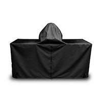 Cover for Large Big Green Egg in Premium Mahogany Table