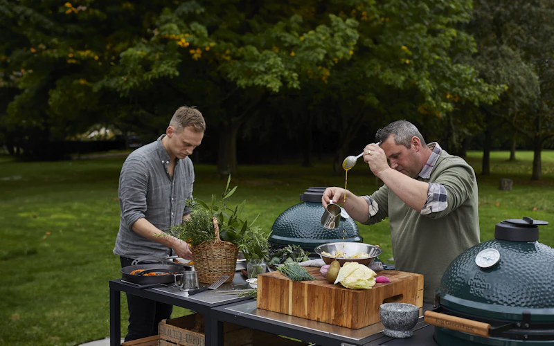Mark Kempson and Joshua Hunter cook venison at Holland & Holland Shooting Ground | 50 Recipes | Game recipes | Big Green Egg