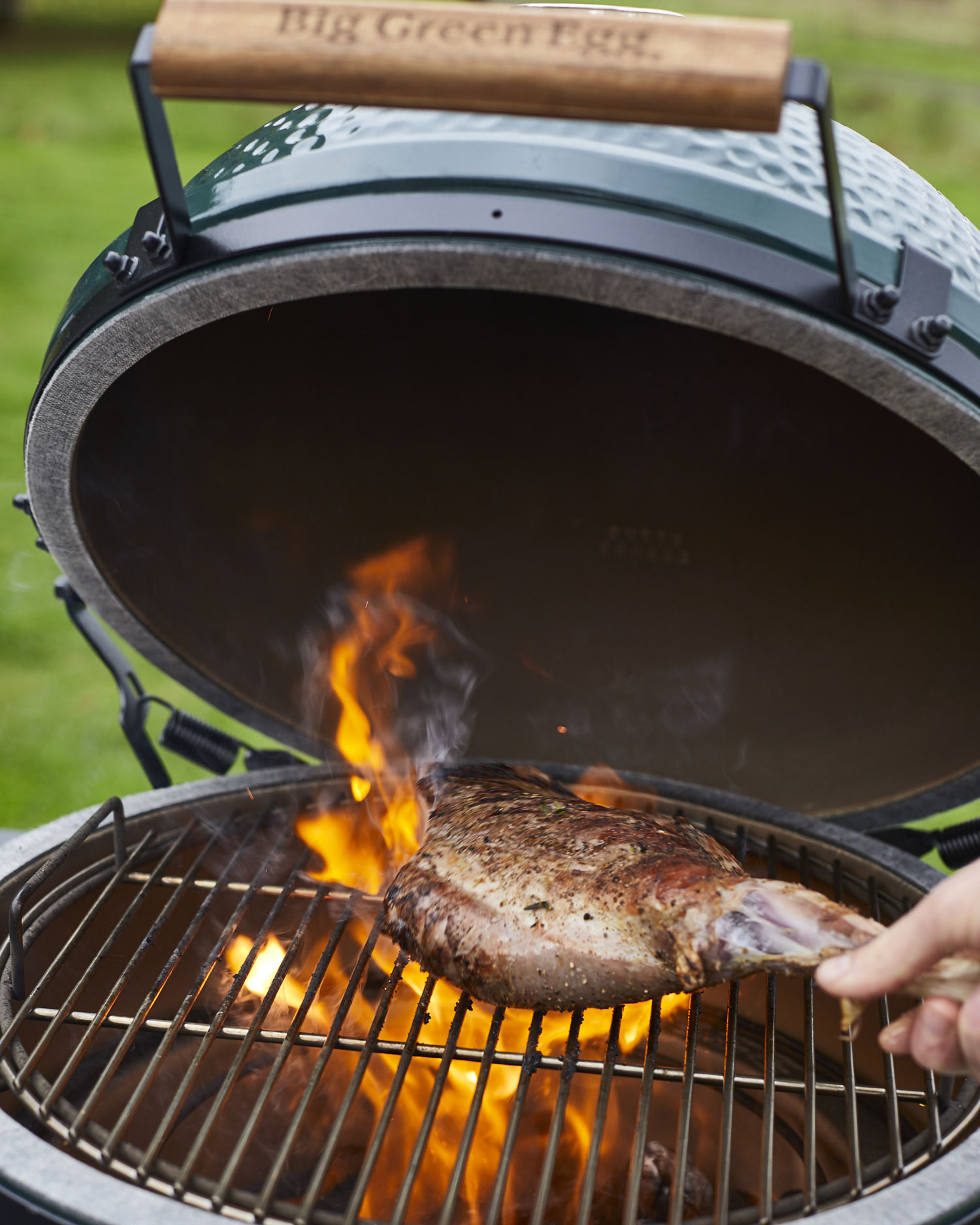 Haunch of Muntjac with Kabocha Squash, Kale and Buttermilk | 50 Recipes | Big Green Egg | Holland & Holland