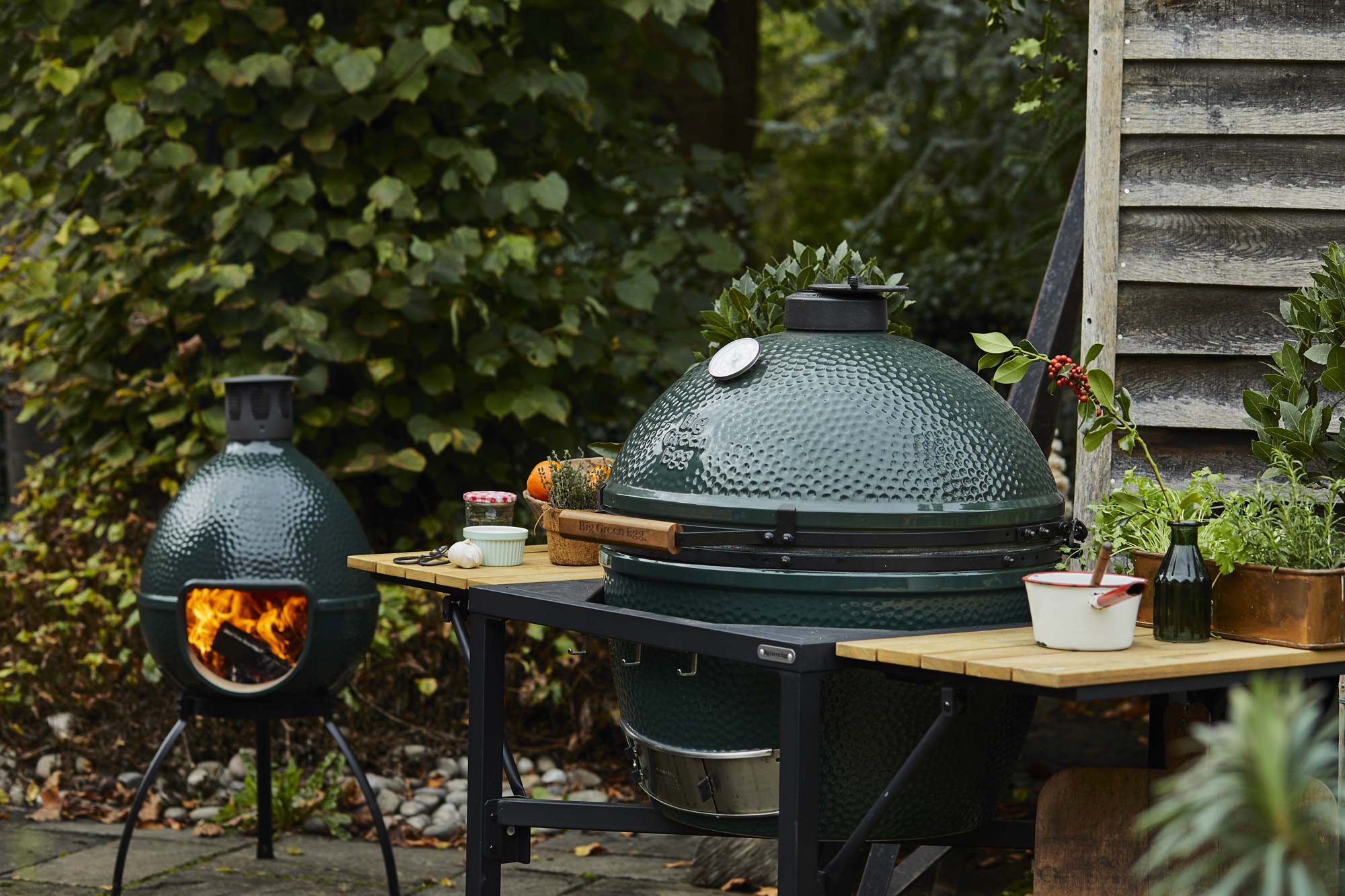 Big Green Egg Chiminea | Outdoor living