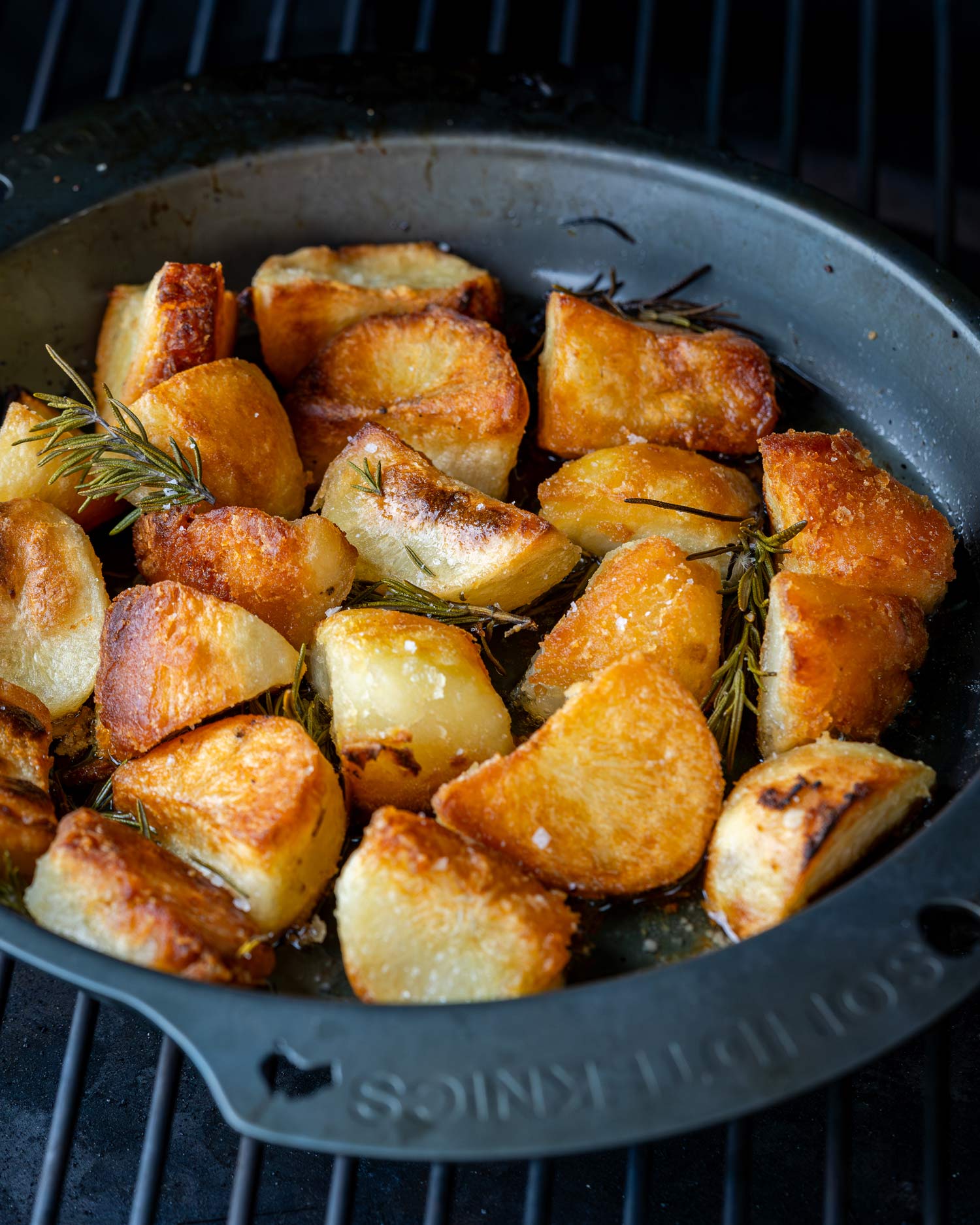 Herby Duck Fat Roast Potatoes | 50 Recipes | Christmas | Roasting | Big Green Egg