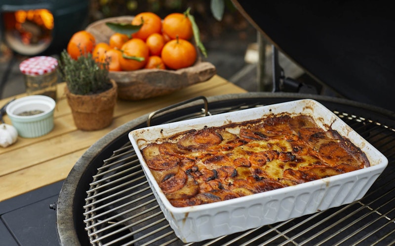 Root Vegetable Boulangère | 50 Recipes Tom Kerridge | Vegetarian | Roasting recipes | Big Green Egg