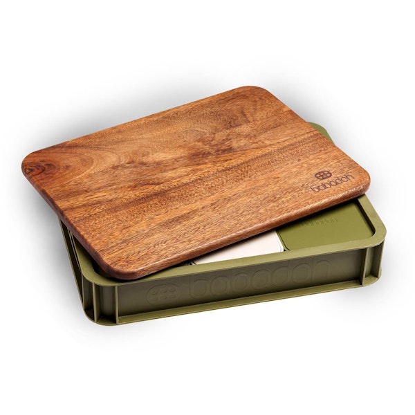 BABADOH DOUGH PROOFING TRAY WITH WALNUT BOARD | Pizza Accessories | Big Green Egg