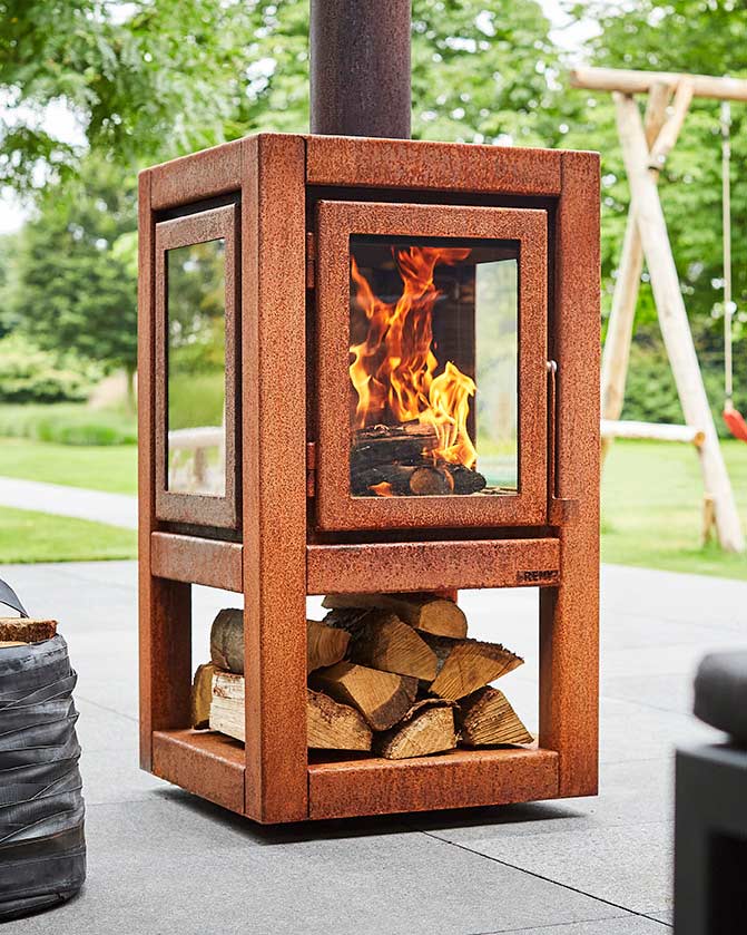RB73 QUARUBA OUTDOOR FIREPLACE | Outdoor Heating | Big Green Egg