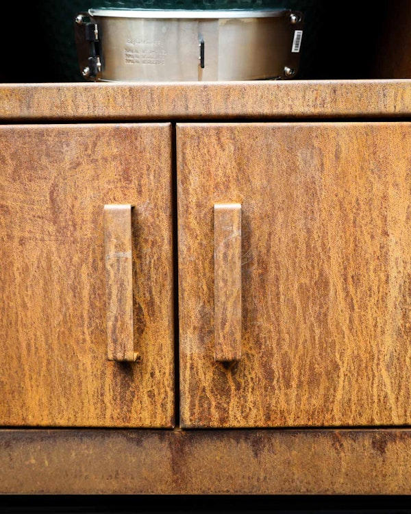 Corten Steel Kitchen for Large Big Green Egg  | Bases | Big Green Egg
