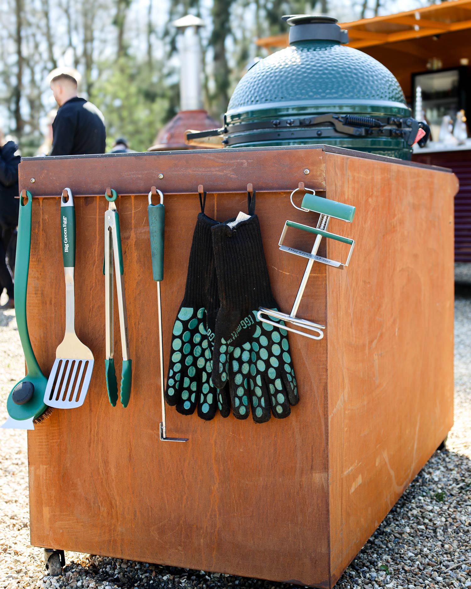 Corten Steel Kitchen for Large Big Green Egg  | Bases | Big Green Egg