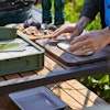 BABADOH DOUGH PROOFING TRAY WITH WALNUT BOARD | Bubadoh proofing containers  | Pizza Accessories | Big Green Egg