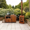 Corten Steel Kitchen for Large Big Green Egg  | Bases | Big Green Egg