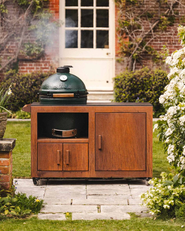 Corten Steel Kitchen for Large Big Green Egg | Bases | Big Green Egg