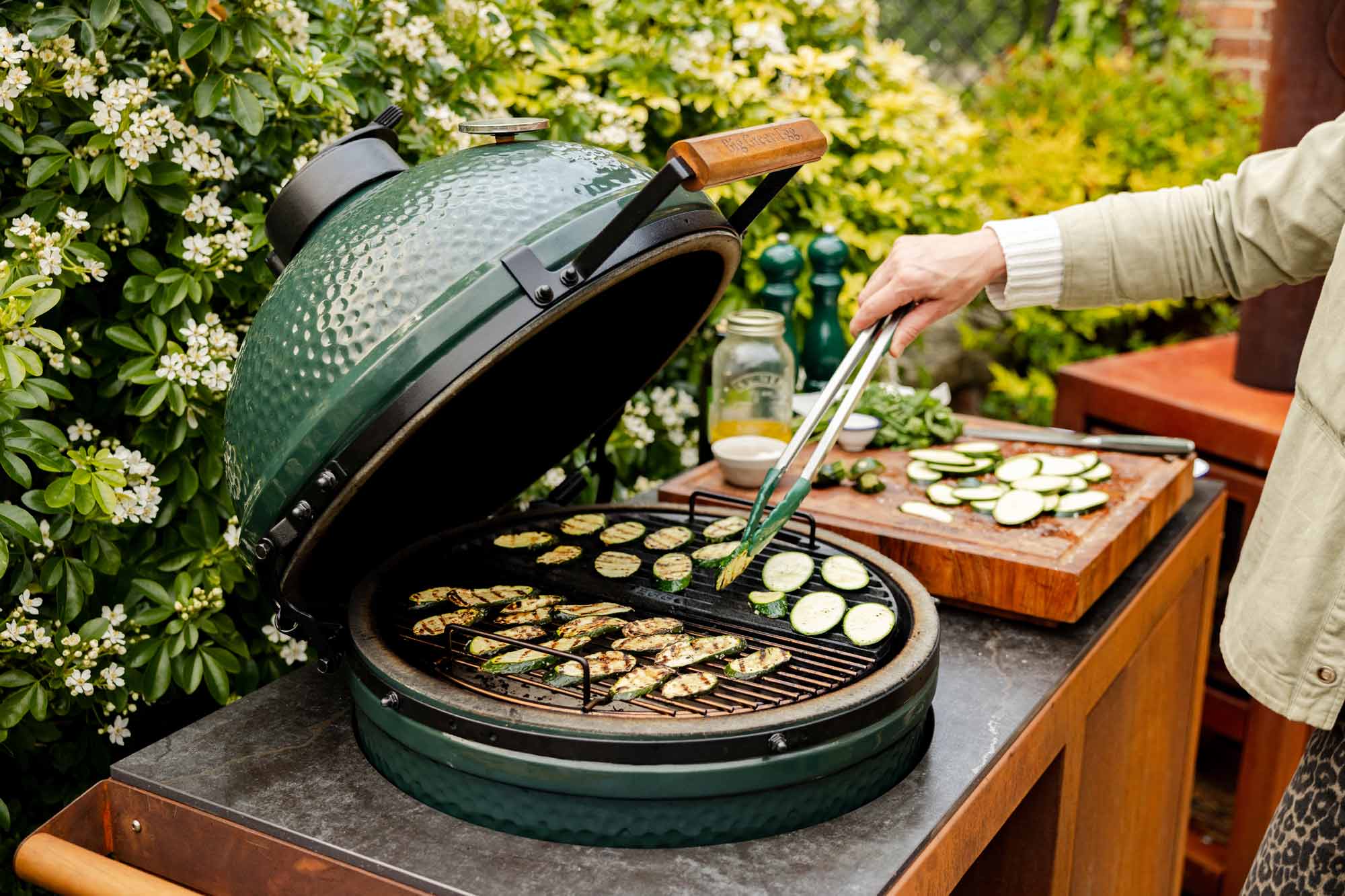 Corten Steel Kitchen for Large Big Green Egg  | Bases | Big Green Egg