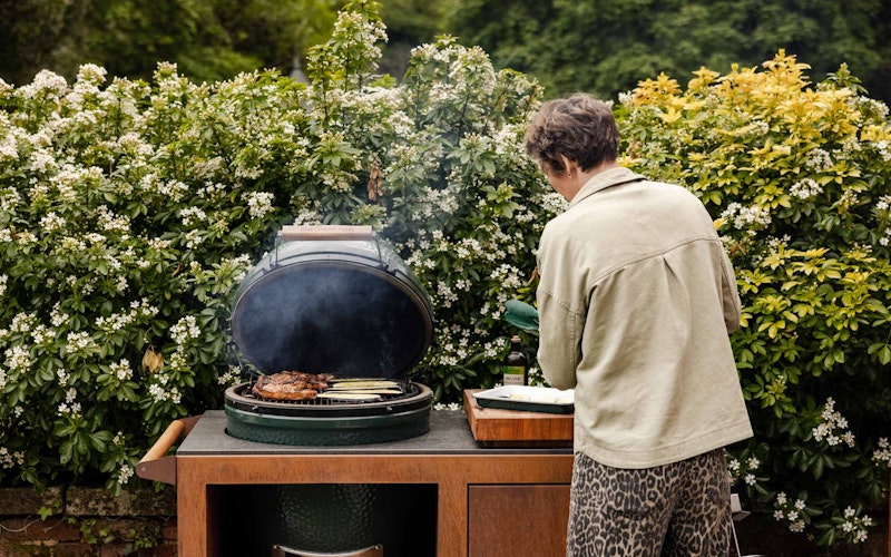 Corten Steel Kitchen for Large Big Green Egg  | Bases | Big Green Egg