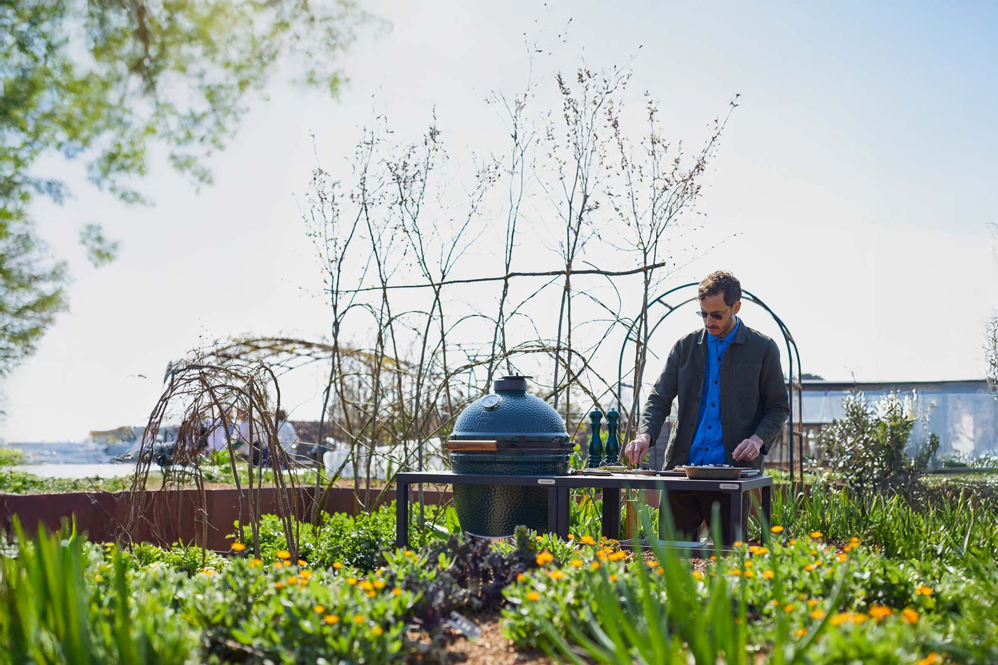 Garden Paradise: Tom Massey | Mushroom Flatbread | Baking | Roasting | Vegetarian Chelsea Flower Show 2025 | Big Green Egg